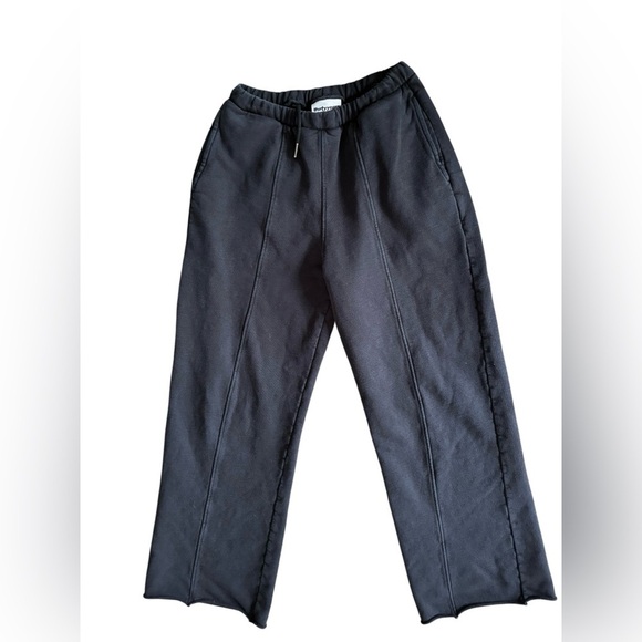 Thirty Years Pants - Thirty Years Range Straight Leg Pant XS Black Drawstring Waist Pockets Cotton